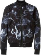Diesel 'j-blonde' Bomber Jacket, Men's, Size: Small, Black, Polyester/nylon/cotton