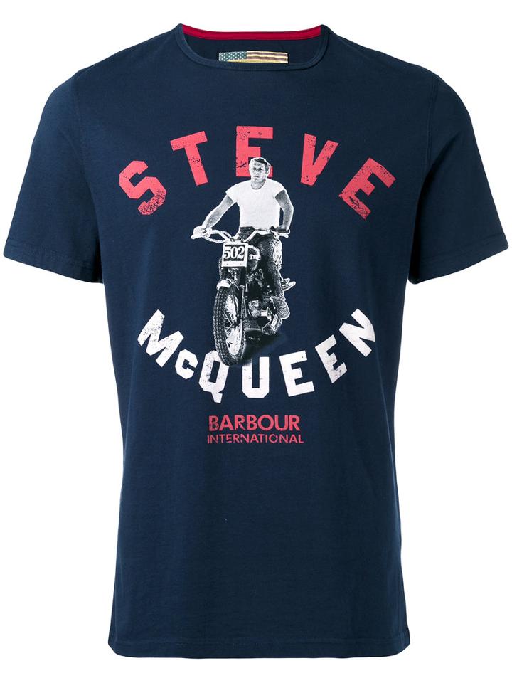 Barbour - Steve Mcqueen Motorbike T-shirt - Men - Cotton - Xl, Blue, Cotton
