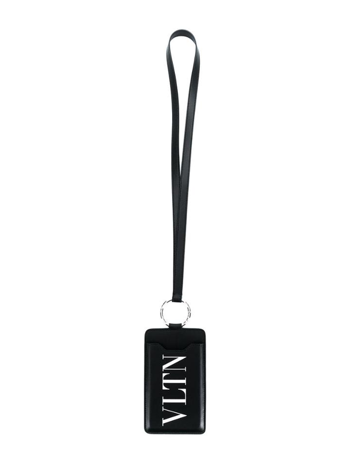 Valentino Vltn Wallet Lanyard - Black