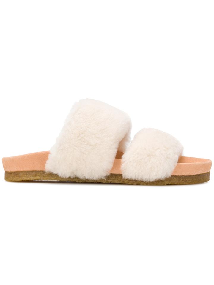 Tory Burch Sheldon Slides - White