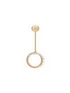 Yvonne Léon Circular Drop Pearl Earring - Metallic