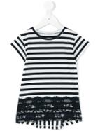 Liu Jo Kids - Striped Top - Kids - Cotton/spandex/elastane - 5 Yrs, White