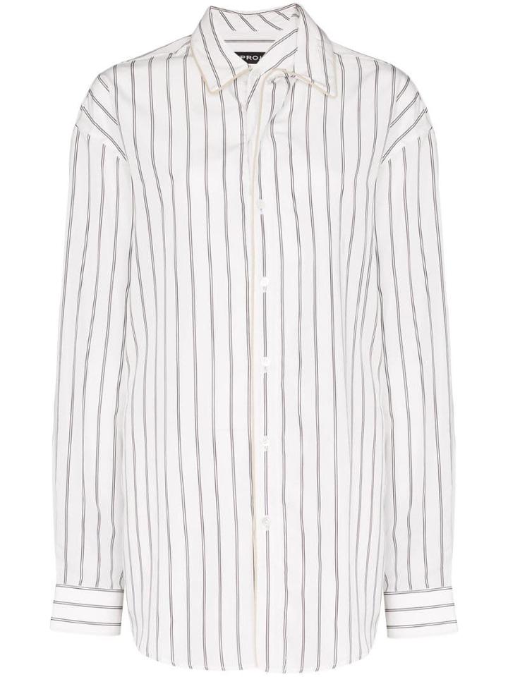 Y/project Striped Shirt - White
