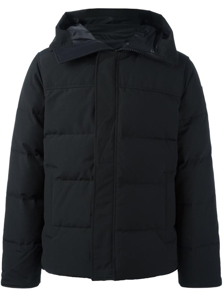 Canada Goose Zipped Hooded Coat - Black