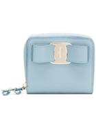 Salvatore Ferragamo Vara Bow Zip-around Wallet - Blue