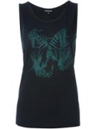 Ann Demeulemeester Butterfly Print Tank Top