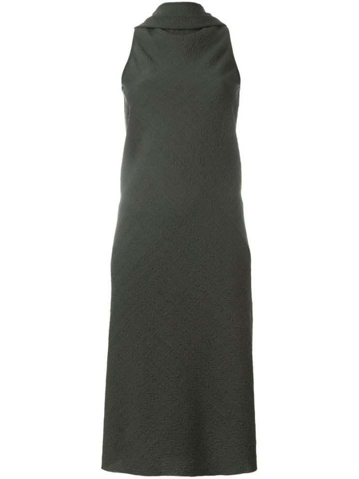 Rick Owens Sleeveless Jacquard Dress, Women's, Size: 42, Grey, Polyester/spandex/elastane/virgin Wool