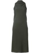 Rick Owens Sleeveless Jacquard Dress, Women's, Size: 42, Grey, Polyester/spandex/elastane/virgin Wool