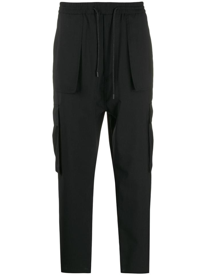 Juun.j Cargo Track Pants - Black