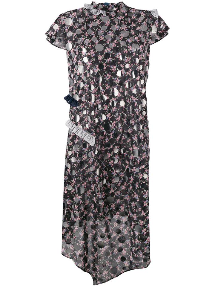Kolor - Embellished Dress - Women - Polyester - 3, Black, Polyester