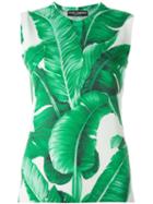 Dolce & Gabbana Banana Leaf Print Tank Top