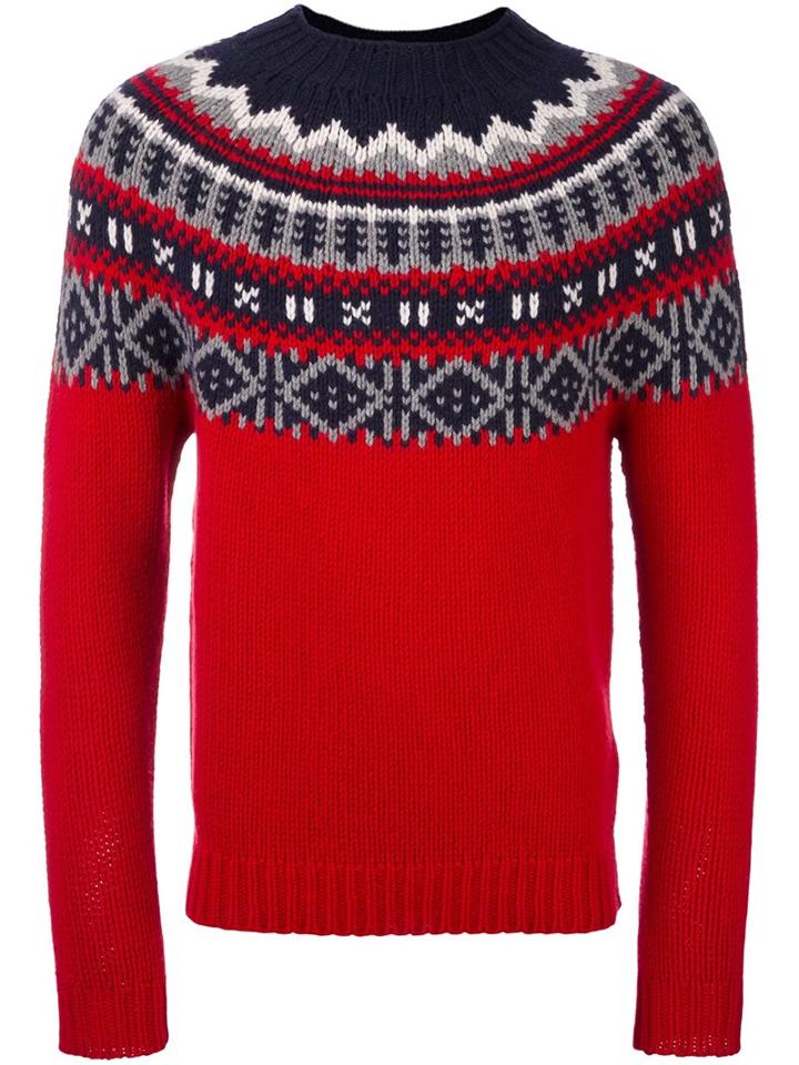 Moncler Fair Isle Knit Jumper