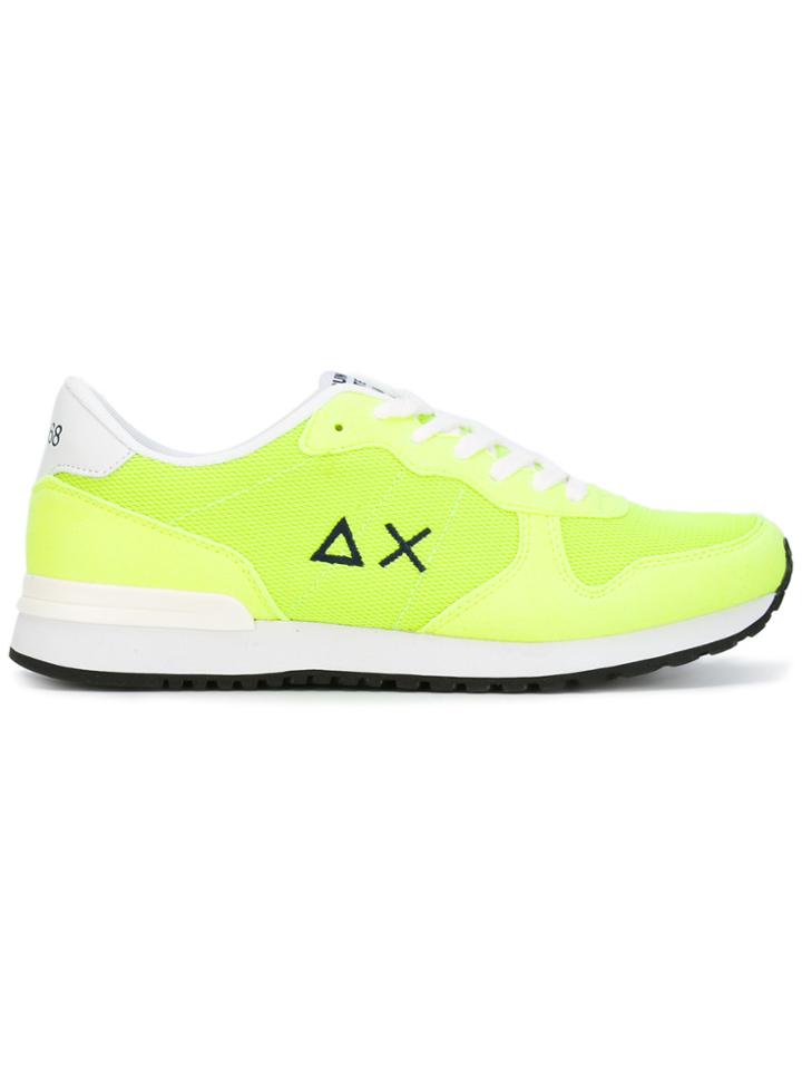 Sun 68 Lace-up Sneakers - Yellow & Orange