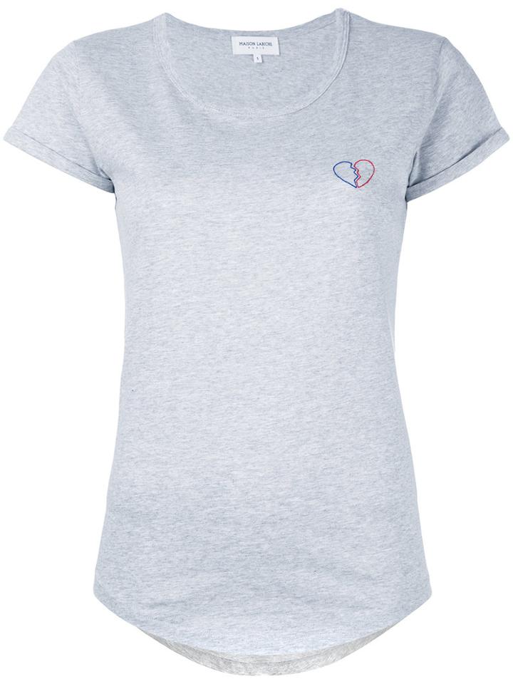 Maison Labiche - Broken Heart T-shirt - Women - Cotton - M, Grey, Cotton