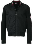 Z Zegna Zip Front Mock Neck Jacket - Black