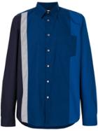 Ps By Paul Smith Colour-block Fitted Shirt - Blue
