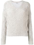Brunello Cucinelli - Knitted Top - Women - Cotton/polyamide - L, Nude/neutrals, Cotton/polyamide