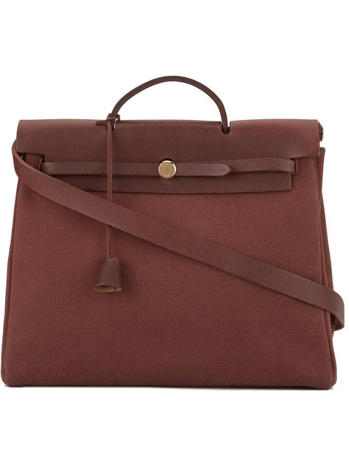 Hermès Vintage Her Bag Mm 2 In 1 2way Hand Bag - Brown
