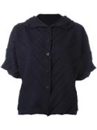 Issey Miyake Cauliflower Shortsleeved Shirt, Women's, Blue, Polyester