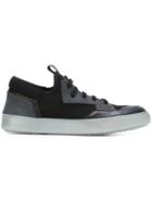Bruno Bordese Contrast Panel Sneakers, Men's, Size: 39, Blue, Calf Leather/neoprene/rubber/nubuck Leather