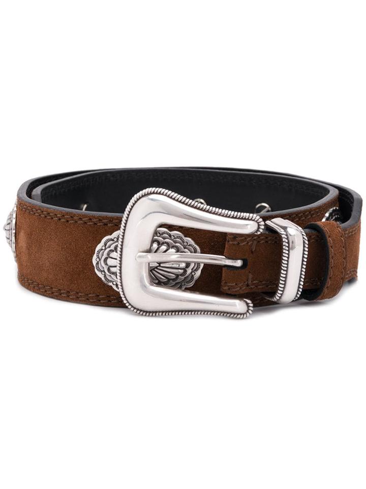Kate Cate Western Buckle Belt - Brown
