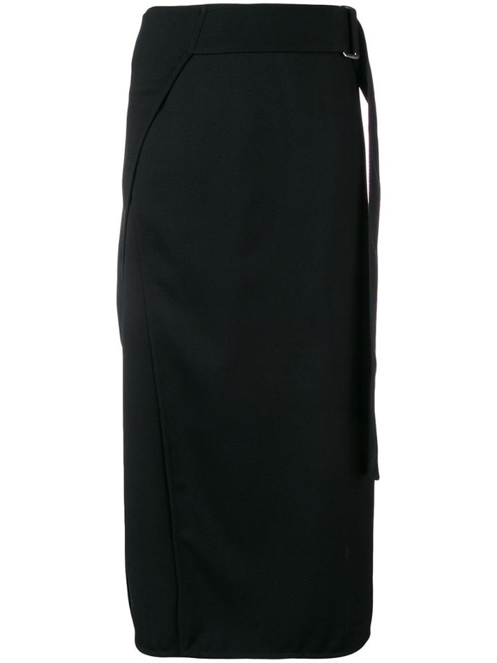 Victoria Beckham Belted Midi Skirt - Black