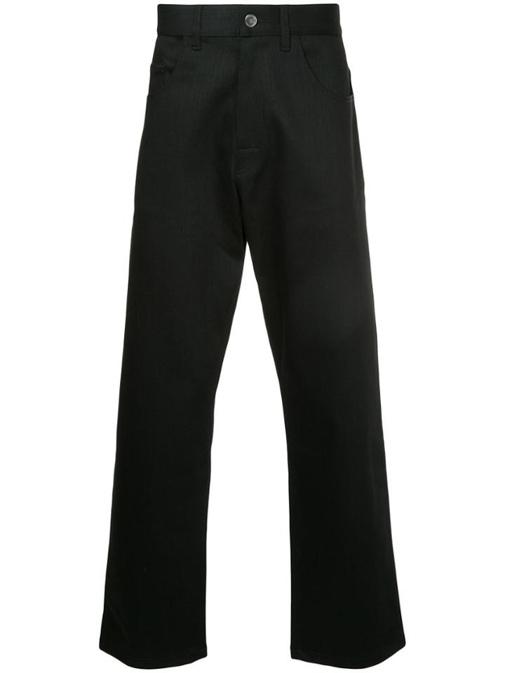 Raf Simons Wide Leg Jeans - Black