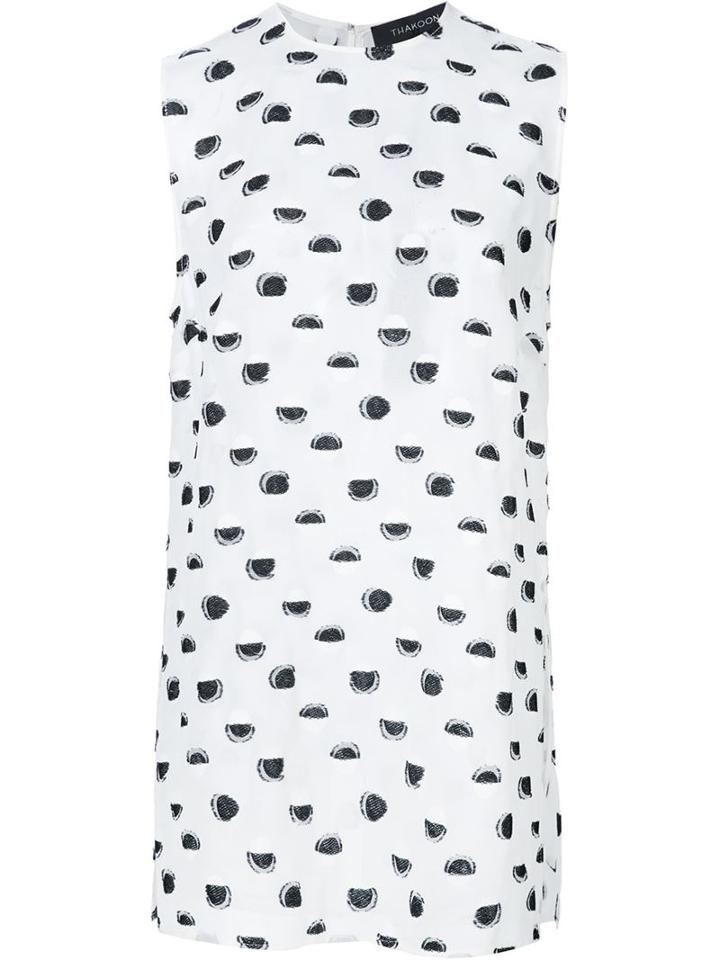 Thakoon - Woven Polka Dot Tank - Women - Silk/cotton/polyester/viscose - 4, White, Silk/cotton/polyester/viscose