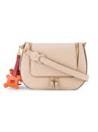Anya Hindmarch - Vere Saddle Laser-cut Shoulder Bag - Women - Leather - One Size, Nude/neutrals, Leather