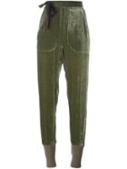 A.f.vandevorst 'phone Call' Trousers, Women's, Size: 38, Green, Viscose/silk