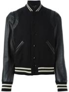 Saint Laurent Classic Teddy Jacket, Women's, Size: 42, Black, Cotton/lamb Skin/polyamide/wool