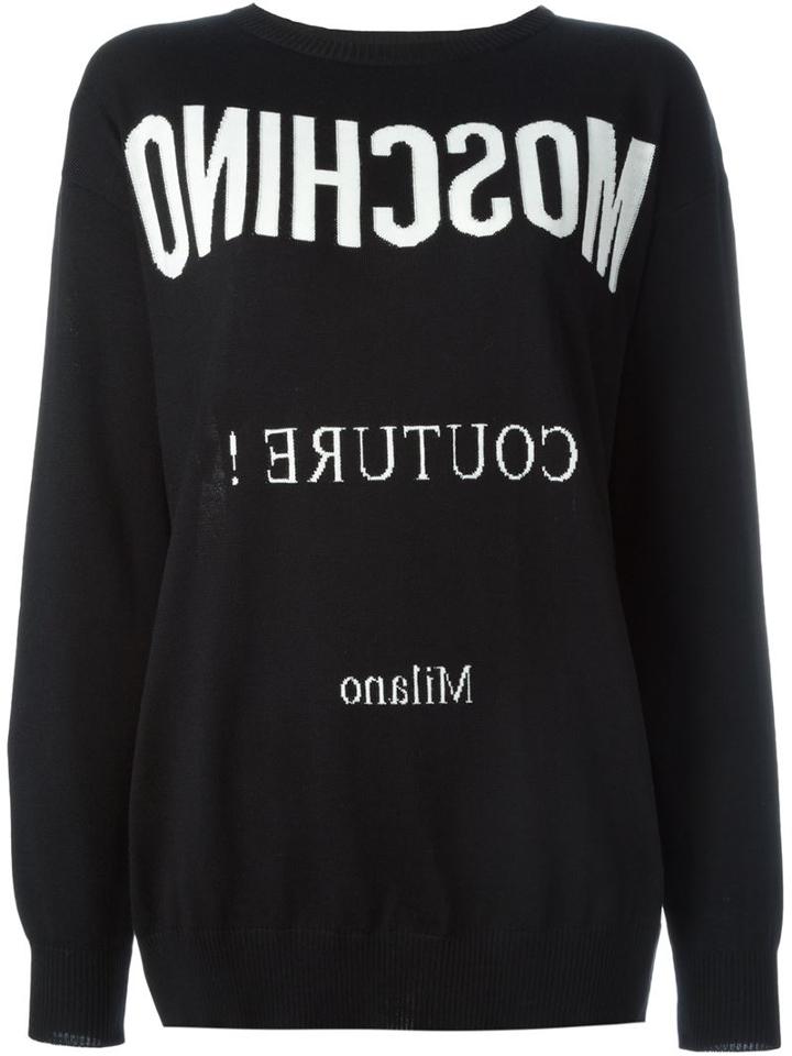 Moschino Backwards Intarsia Sweater