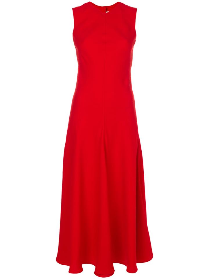 Khaite Fit And Flare Dress - Red