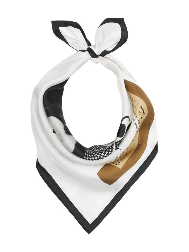 Burberry Archive Campaign Print Scarf - White