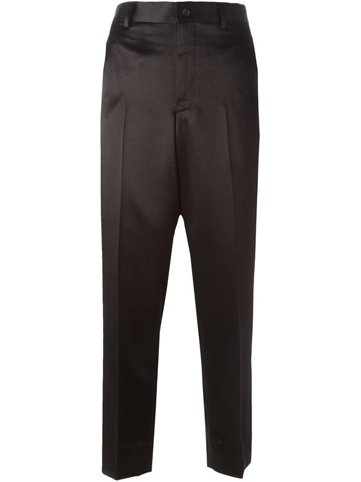 Comme Des Garcons Contrasting Band Straight Trousers