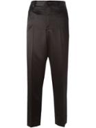 Comme Des Garcons Contrasting Band Straight Trousers