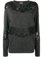 See By Chloé Sheer Panel Jumper - Grey