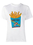 Ganni Rocket Fries Print T-shirt, Women's, Size: Small, White, Cotton