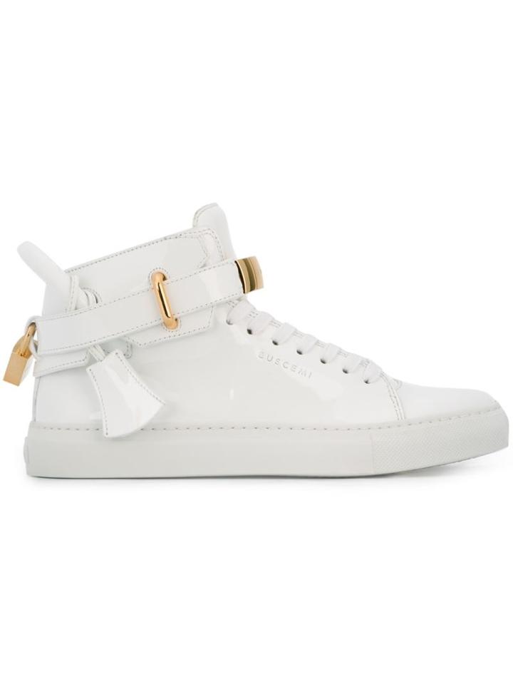 Buscemi Lock Detail Hi-top Sneakers