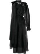Dolce & Gabbana Crystal Embellished Asymmetric Dress - Black