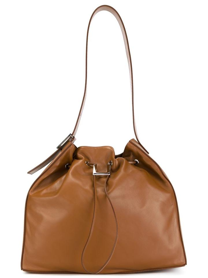 Emanuel Ungaro Bucket Shoulder Bag, Women's, Brown, Leather
