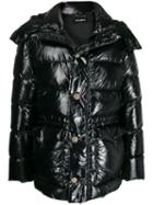 Dolce & Gabbana Padded Hooded Jacket - Black