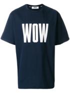 Msgm Wow Print T-shirt - Blue