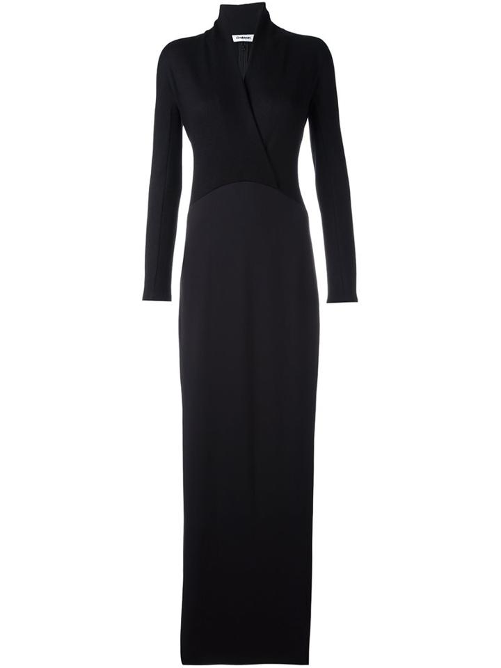 Chalayan Long Crossed Neck Dress