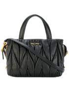 Miu Miu Wrinkled Effect Tote - Black