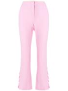 No21 Cropped Flared Trousers - Pink & Purple