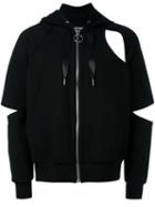 Nicopanda Deconstructed Hoodie, Adult Unisex, Size: Large, Black, Nylon/spandex/elastane/rayon