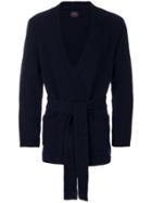 Mp Massimo Piombo Belted Cardigan - Blue