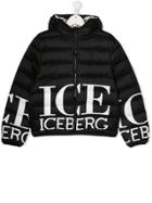 Iceberg Kids Logo Padded Jacket - Black