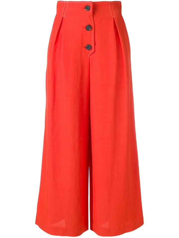 Isa Arfen Buttoned Culottes - Orange